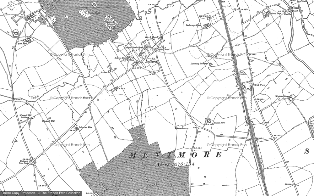 Old Map of Ledburn, 1923 in 1923