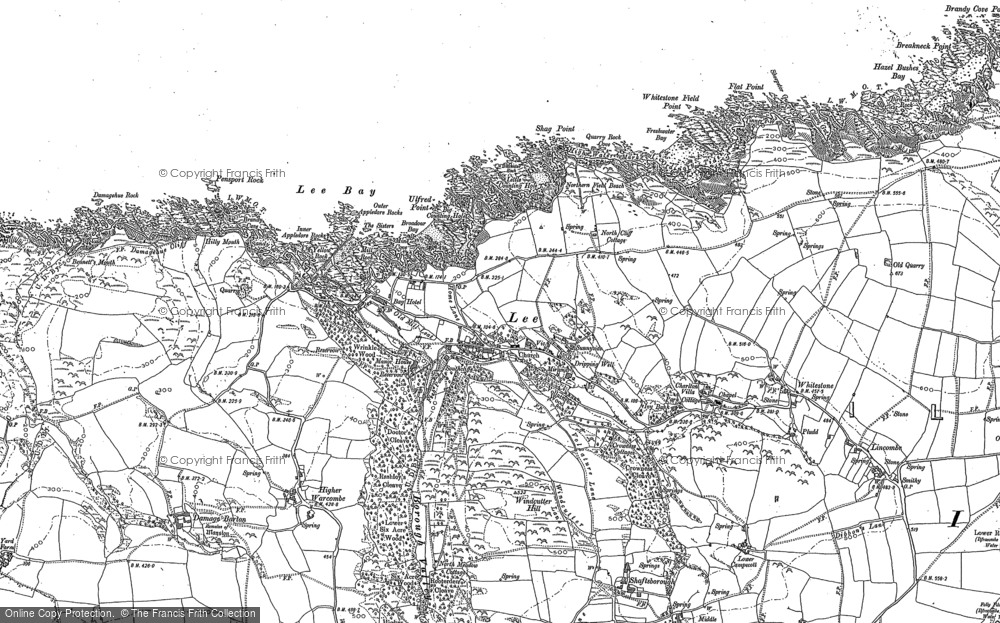Old Map of Historic Map covering Bickenbridge in 1903