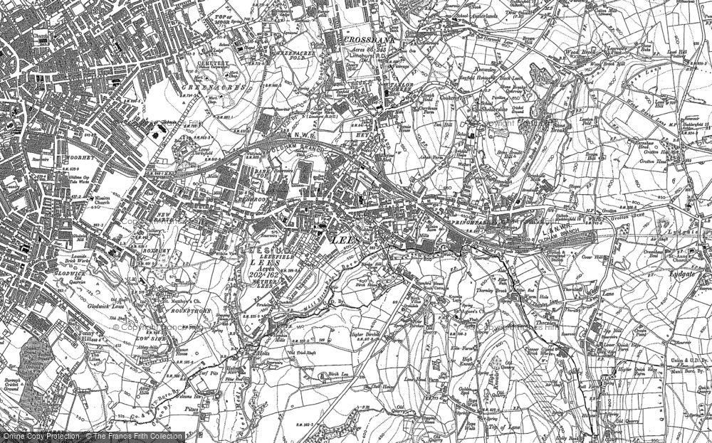 Old Map of Historic Map covering Clarksfield in 1891