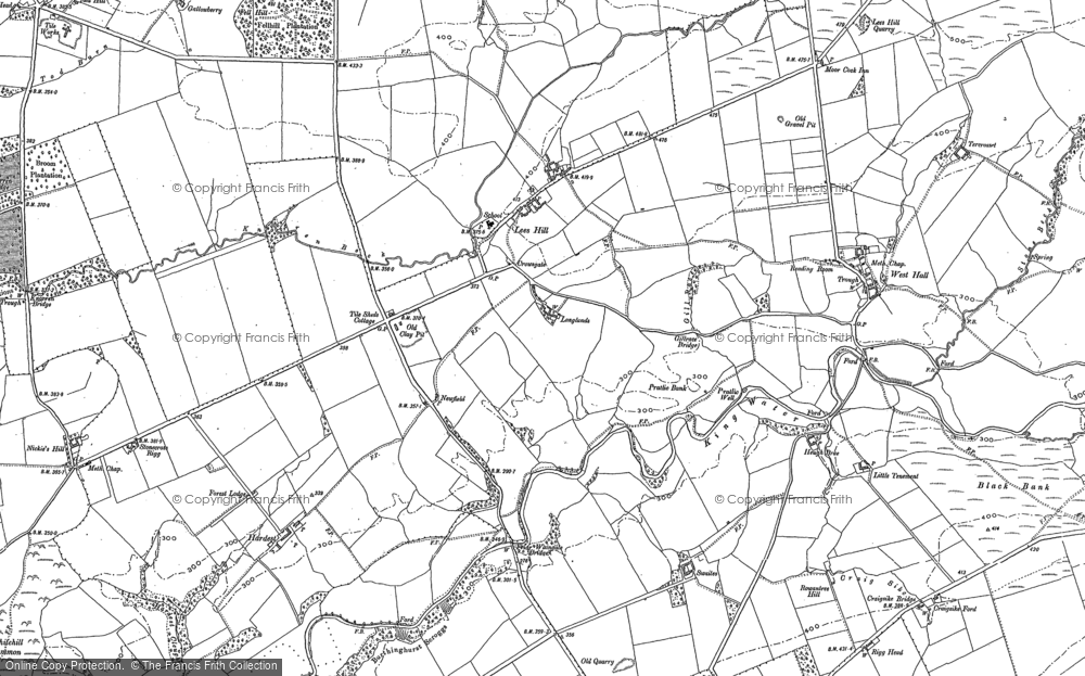 Old Map of Historic Map covering Burthinghurst in 1899