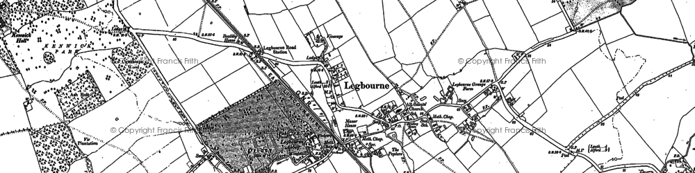 Old map of Legbourne in 1886