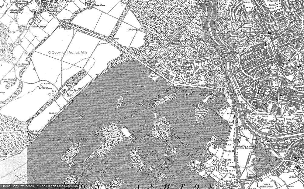 Old Map of Historic Map covering Avon Gorge Nature Reserve in 1902
