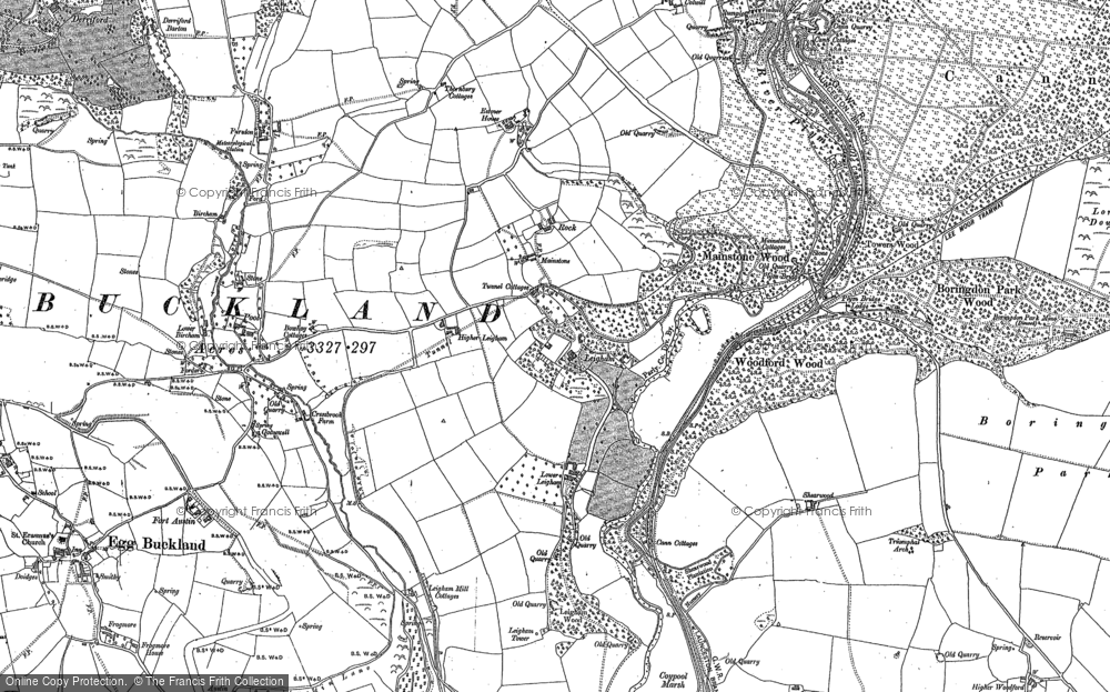Old Map of Leigham, 1884 - 1912 in 1884