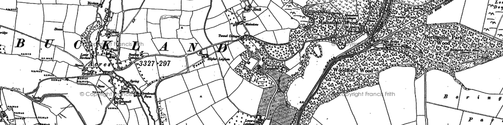Old map of Leigham in 1884
