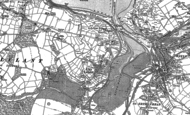 Old Map of Lelant, 1877 - 1906