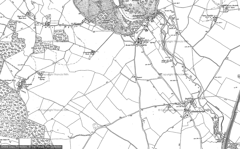 Old Map of Historic Map covering Stanborough in 1897