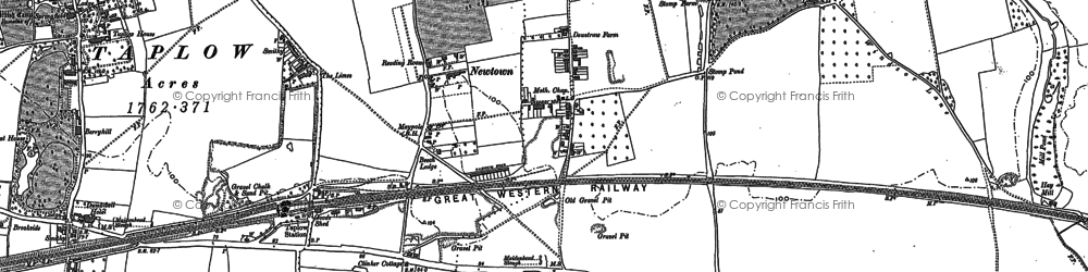 Old map of Lent Rise in 1910