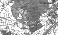 Old Map of Lenton Abbey, 1881 - 1899