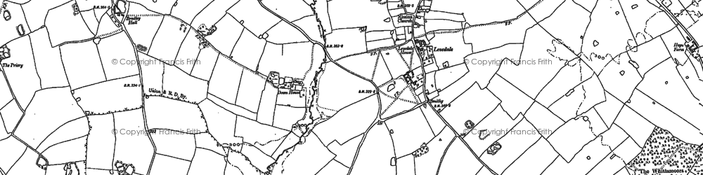 Old map of Mitton in 1882