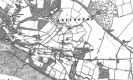 Old Map of Levington, 1881