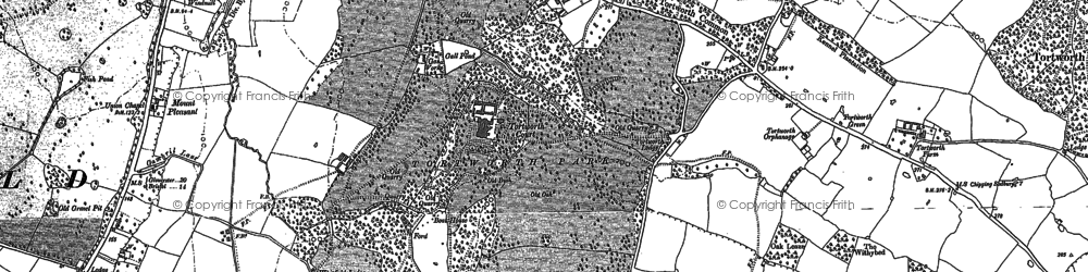 Old map of Leyhill in 1880