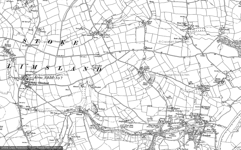 Old Map of Lidwell, 1905 in 1905