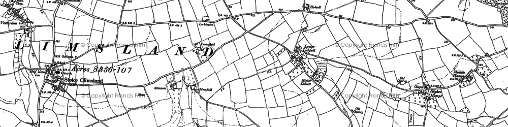 Old map of Pempwell in 1905