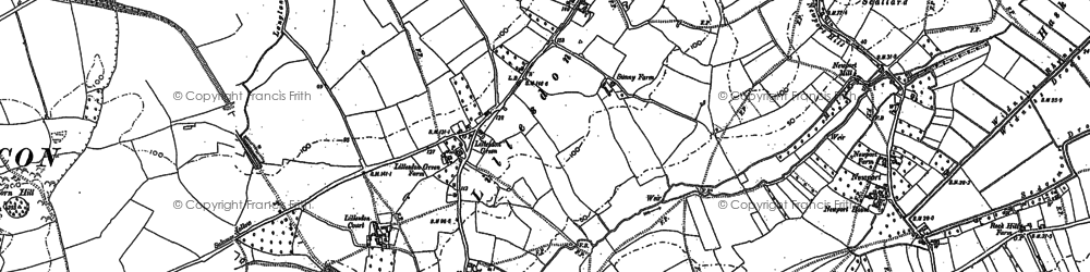 Old map of Lillesdon Court in 1886