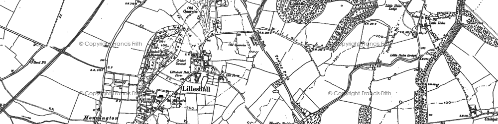 Old map of Lilleshall in 1881