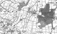 Old Map of Lillington, 1886 - 1901