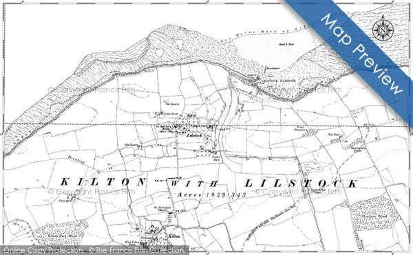 Old Map of Historic Map covering Kilton in 1902