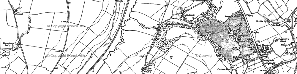 Old map of High Walton in 1923