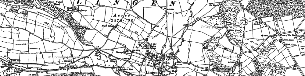Old map of Lingen in 1902