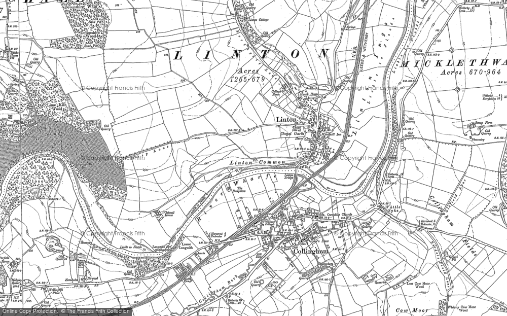 Old Map of Linton, 1891 - 1892 in 1891