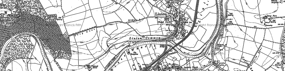 Old map of Linton Hills in 1891