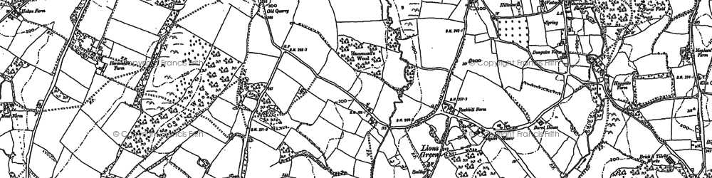 Old map of Tullaghmore in 1897