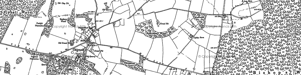 Old map of Doley in 1880