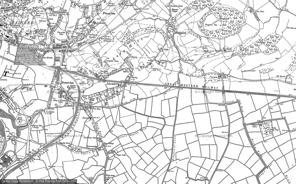 Old Map of Liswerry, 1900 in 1900