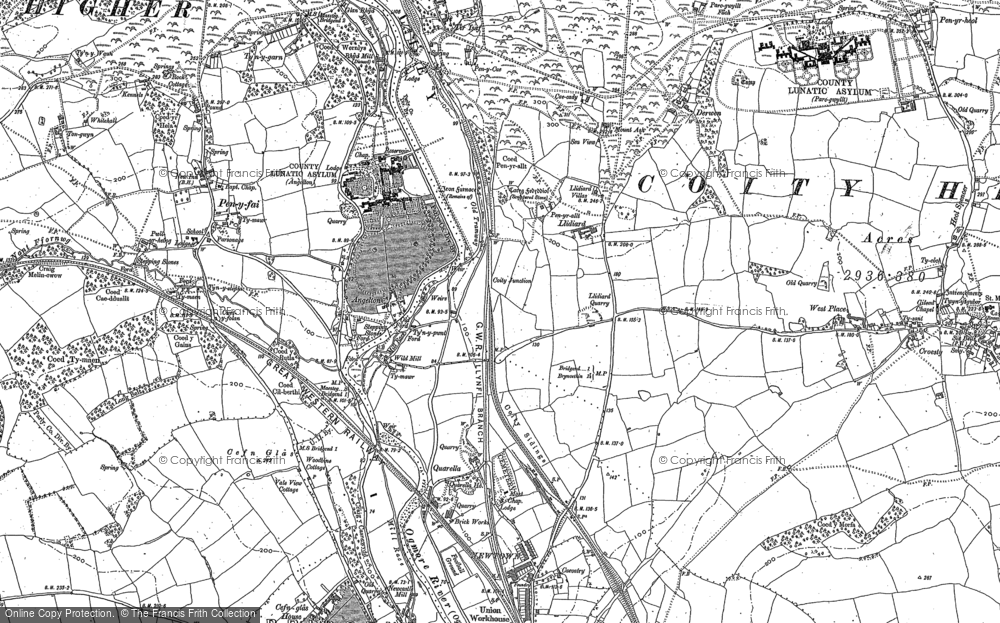 Old Map of Litchard, 1897 - 1914 in 1897