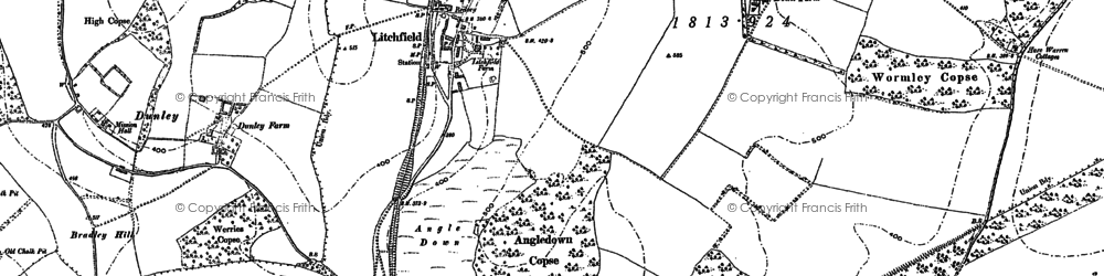 Old map of Wormley Copse in 1894