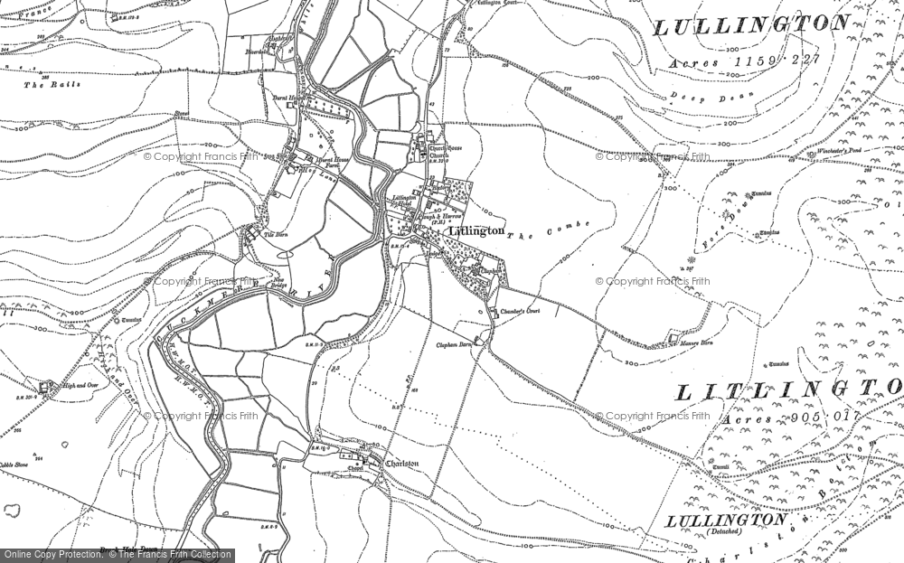 Old Map of Litlington, 1898 - 1908 in 1898