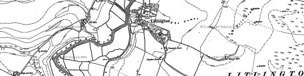 Old map of Litlington in 1898