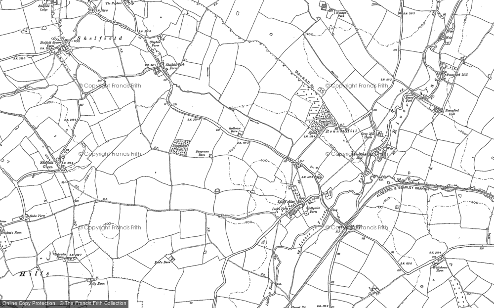 Old Map of Little Alne, 1885 in 1885