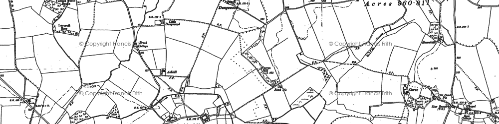 Old map of Little Atherfield in 1907