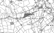 Old Map of Little Bardfield, 1896