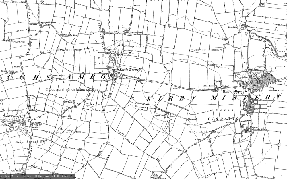 Old Map of Little Barugh, 1890 - 1891 in 1890