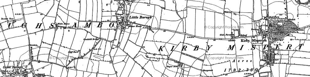 Old map of Little Barugh in 1890