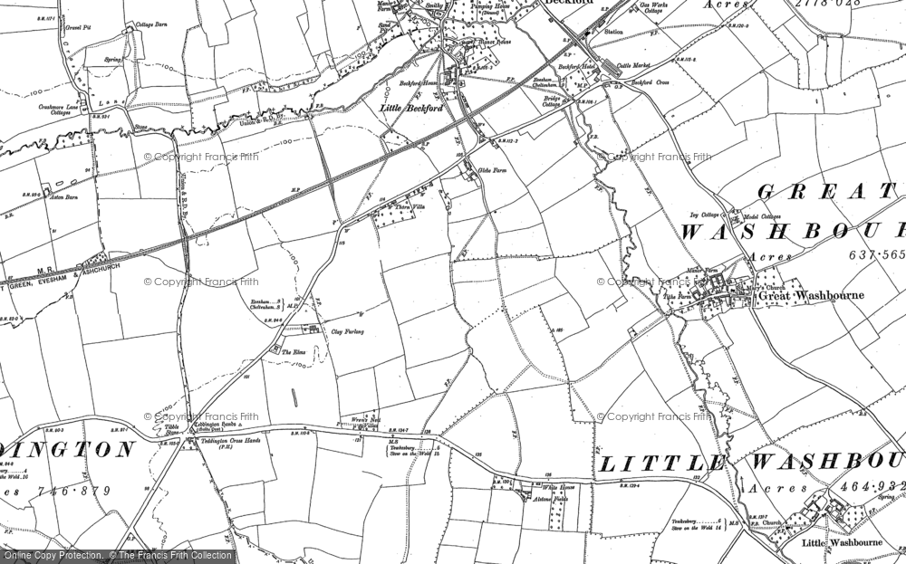 Old Map of Little Beckford, 1883 - 1901 in 1883