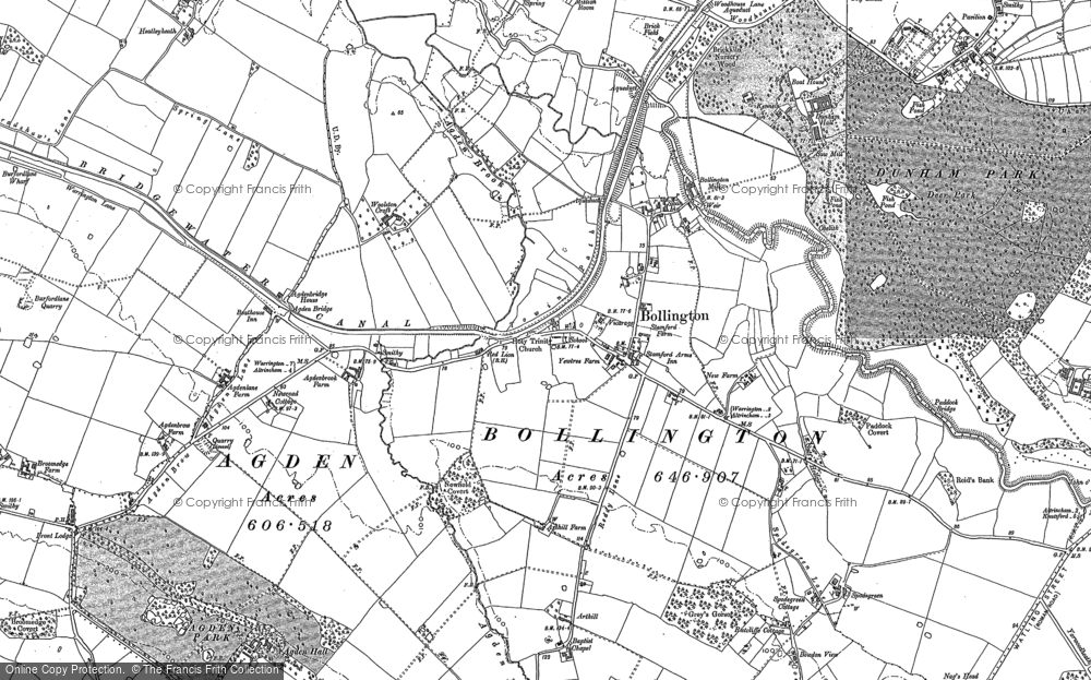 Old Map of Little Bollington, 1897 - 1908 in 1897