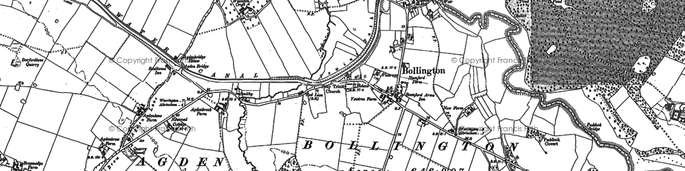 Old map of Little Bollington in 1897