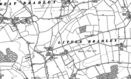 Old Map of Little Bradley, 1902