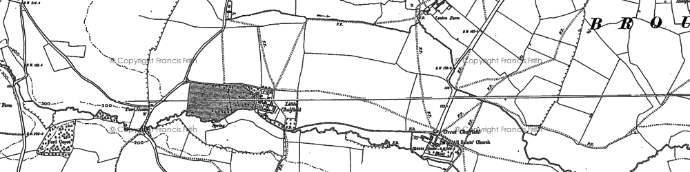 Old map of Little Chalfield in 1922