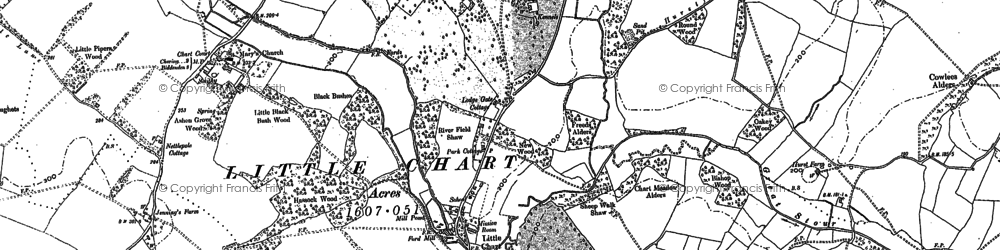 Old map of Little Chart in 1896