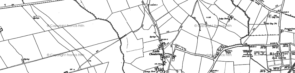 Old map of Little Chesterton in 1898