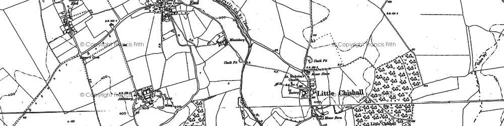 Old map of Building End in 1896