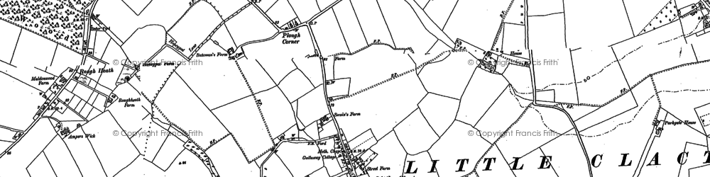Old map of Picker's Ditch in 1896