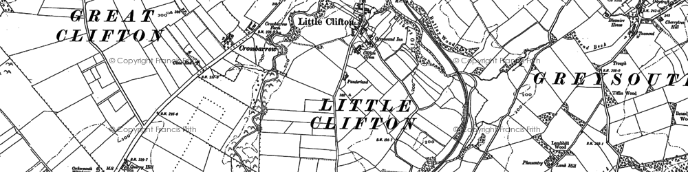 Old map of Little Clifton in 1898