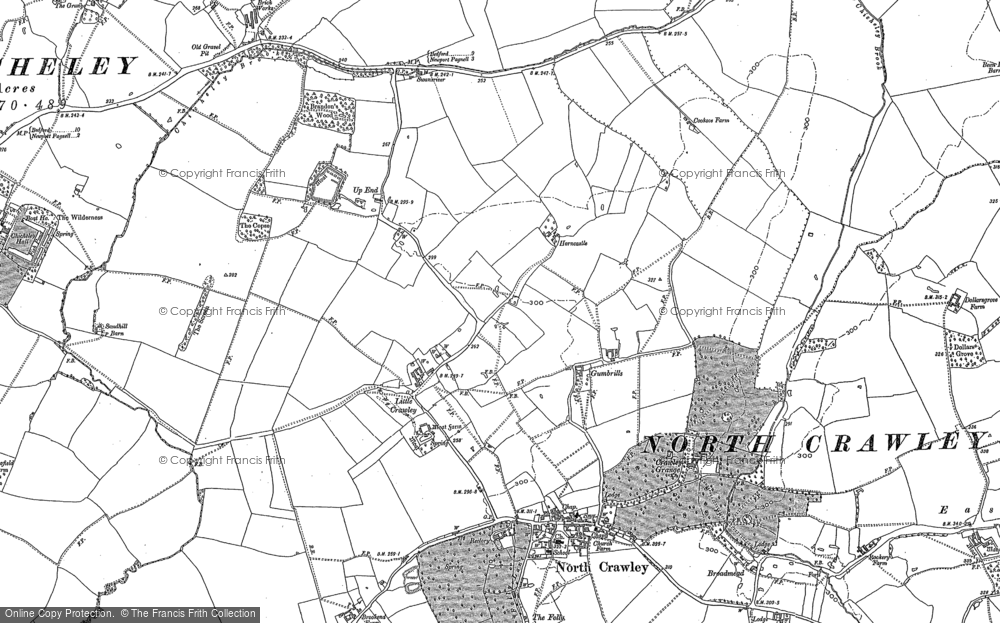 Old Map of Little Crawley, 1899 - 1946 in 1899