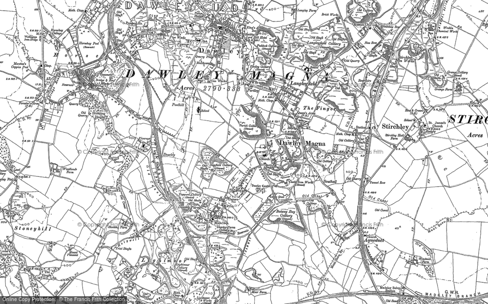 Old Map of Little Dawley, 1882 in 1882