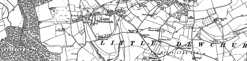 Old map of Little Dewchurch in 1886